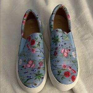 IMAN Blue Floral Women's Sneakers
